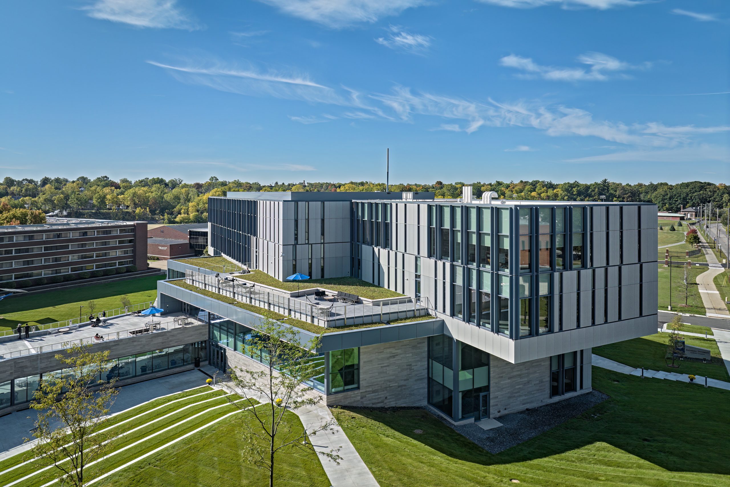 Kettering Learning Commons October Exterior 013